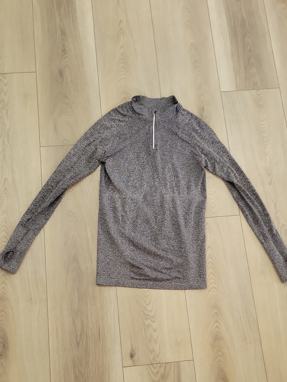 Men's Heather Gray Zip-Up Performance Sweater